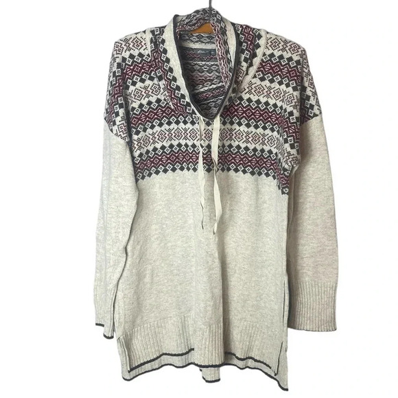 Eddie Bauer Women’s Printed Tunic Turtleneck Sweater Size Large - Picture 1 of 7